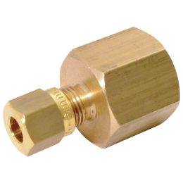 METRIC FEMALE STUD COUPLING 'BSPP' BRASS