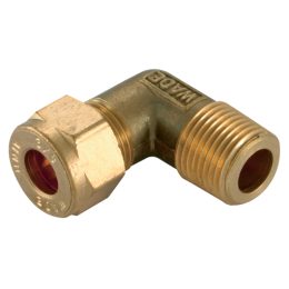 IMPERIAL MALE STUD ELBOW 'NPT' BRASS