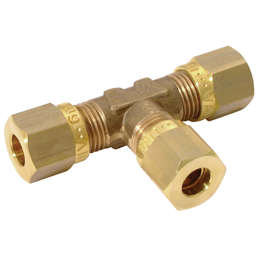 METRIC EQ TEE BRASS