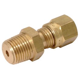 METRIC MALE STUD COUPLING 'NPT' BRASS