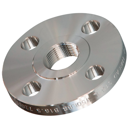STAINLESS STEEL PN16 SCREWED BSPT FLANGE 316