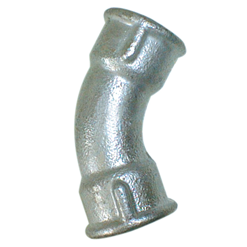 FEMALE 45DEG BEND GALV